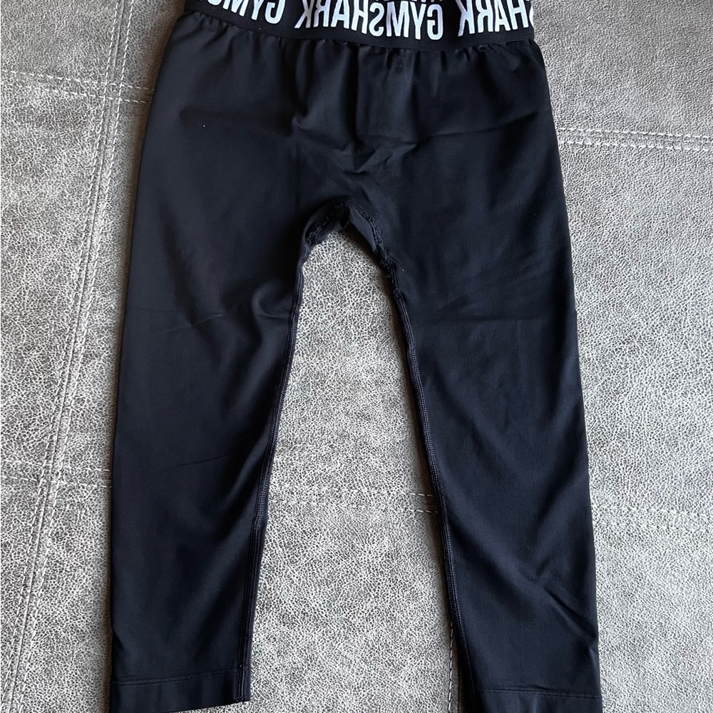 Gymshark Black Leggings with Elastic Waistband